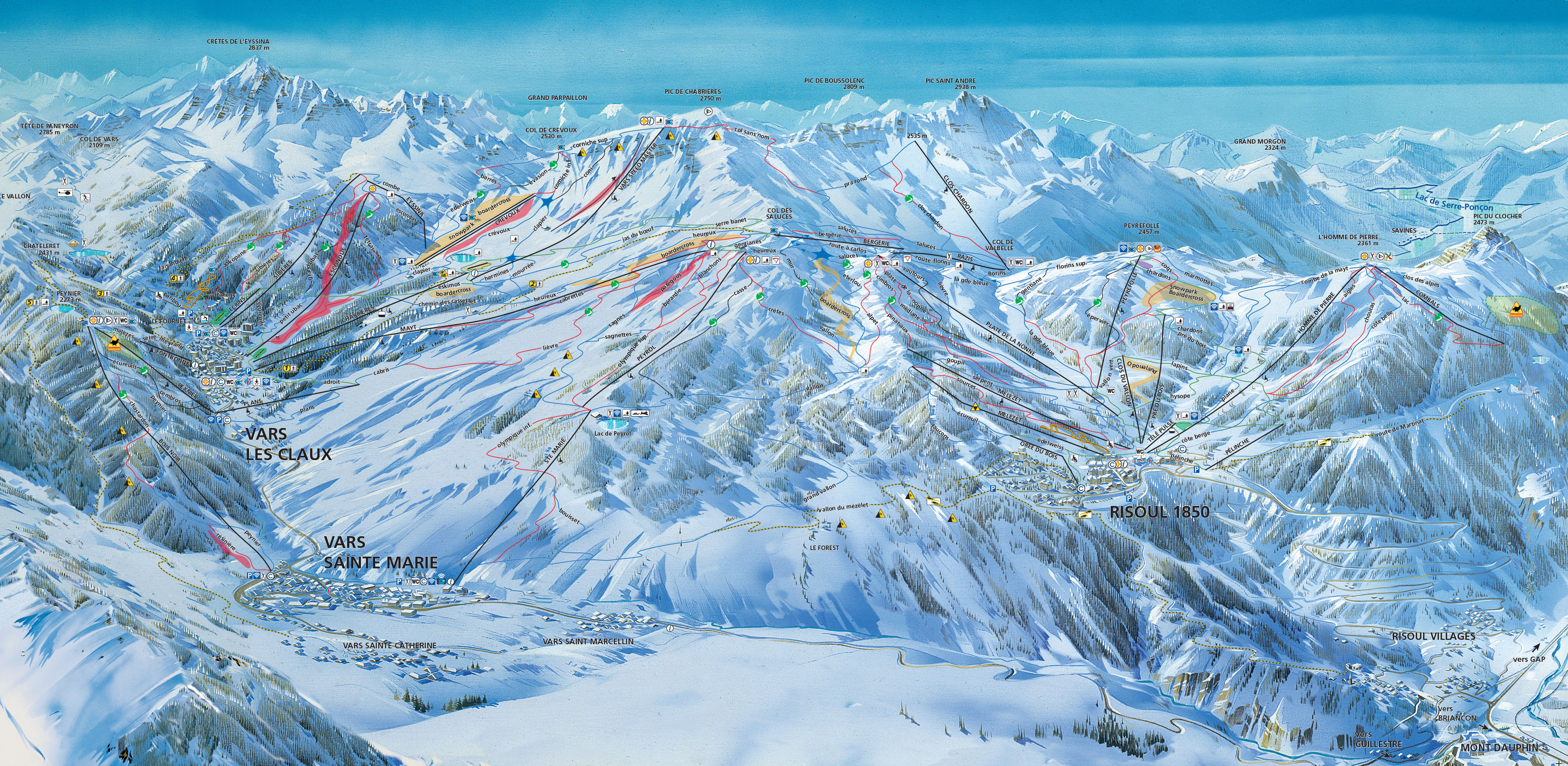 Piste Map La Forêt Blanche